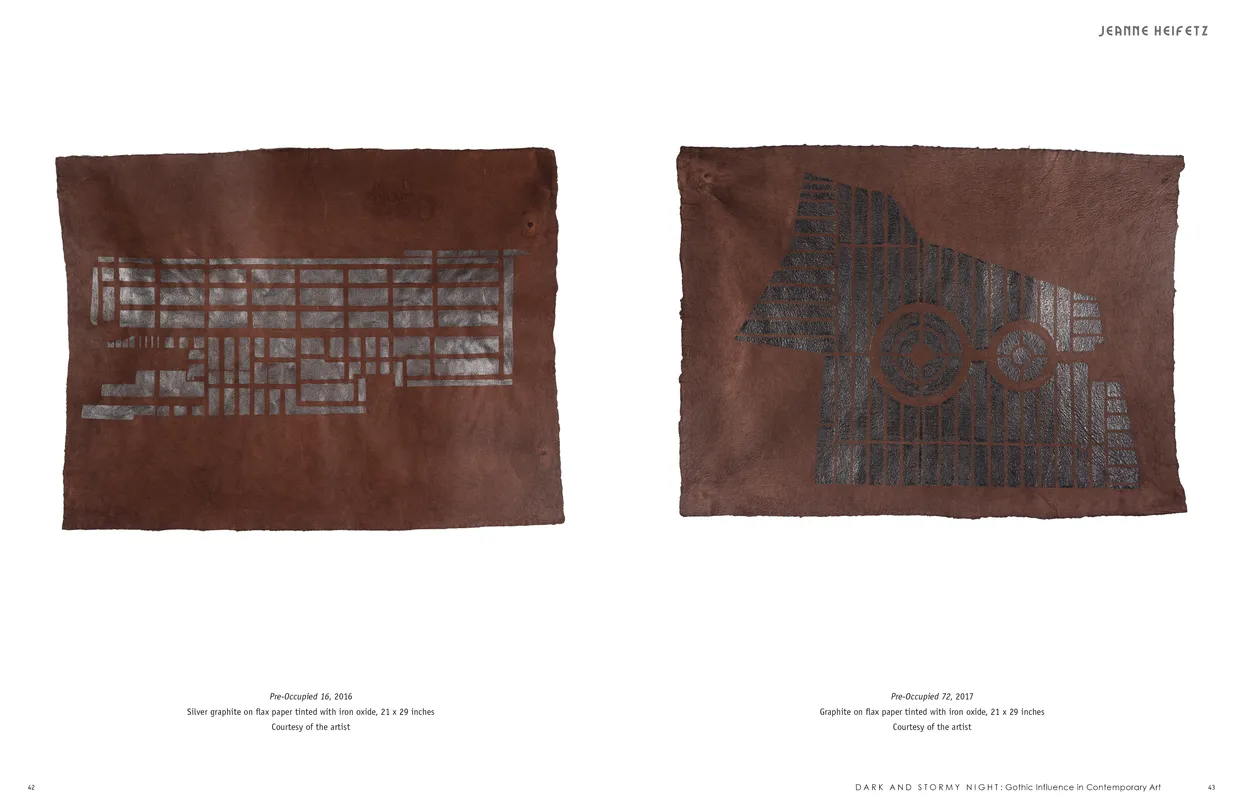 Dark and Stormy Night: Gothic Influence in Contemporary Art exhibition catalog, pages 42-43