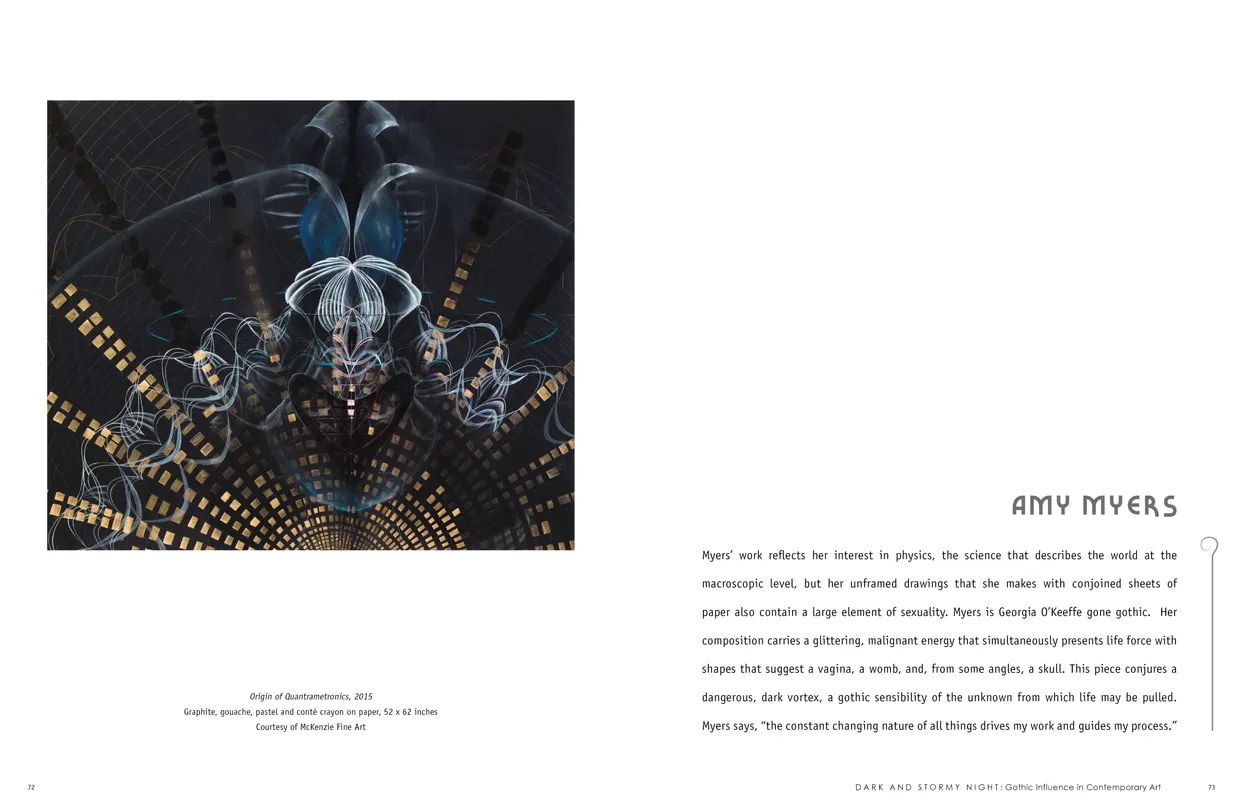 Dark and Stormy Night: Gothic Influence in Contemporary Art exhibition catalog, pages 72-73