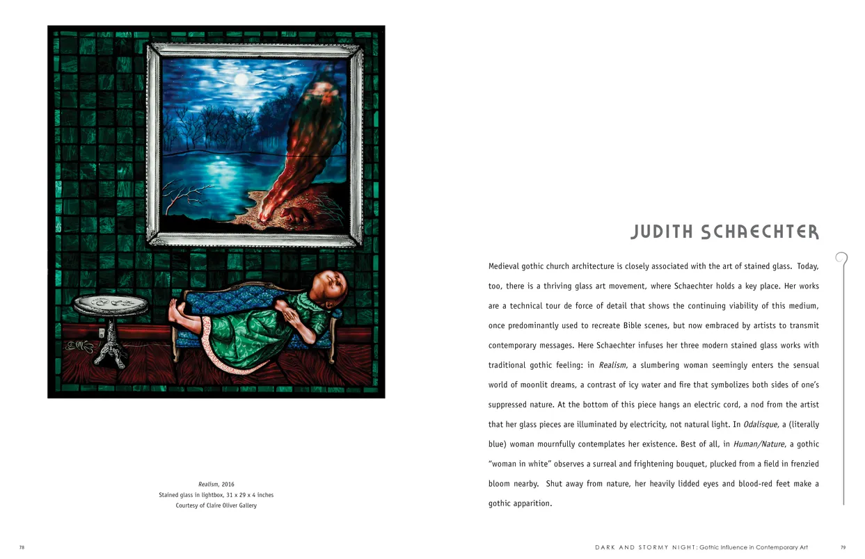 Dark and Stormy Night: Gothic Influence in Contemporary Art exhibition catalog, pages 78-79
