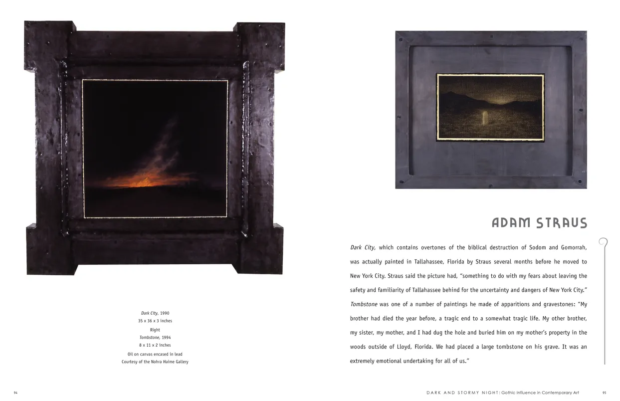 Dark and Stormy Night: Gothic Influence in Contemporary Art exhibition catalog, pages 94-95
