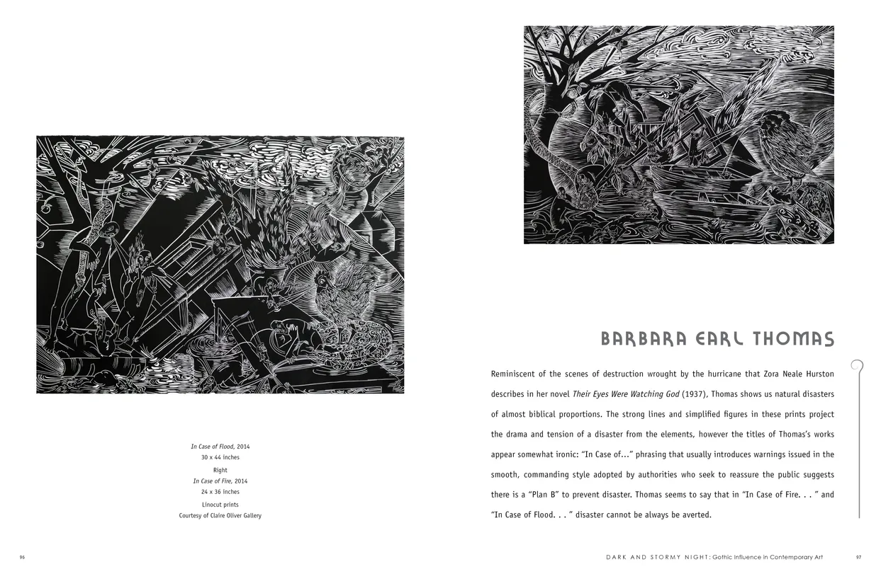 Dark and Stormy Night: Gothic Influence in Contemporary Art exhibition catalog, pages 96-97