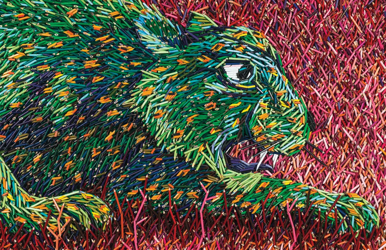 Federico Uribe Drawn in Pencils exhibition catalog, inside front cover