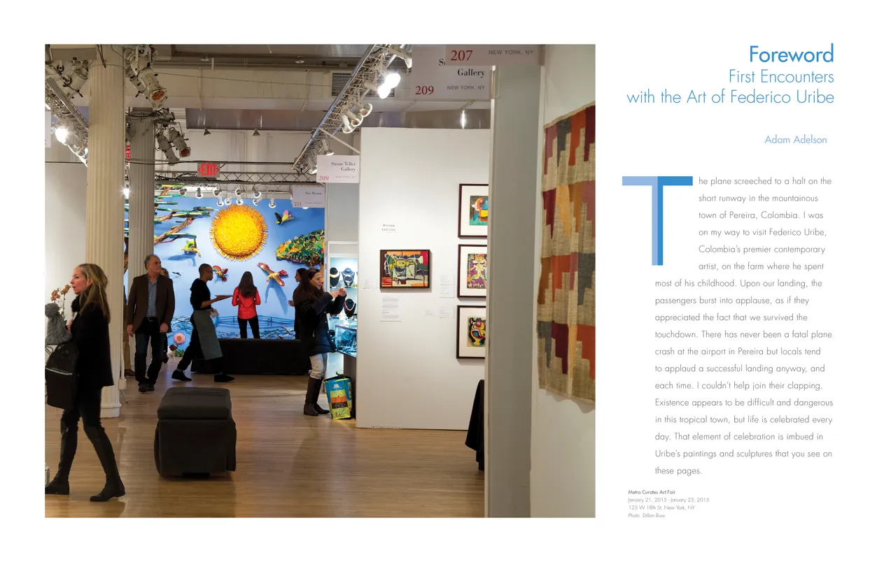 Federico Uribe: Watch the Parade book, pages 8-9