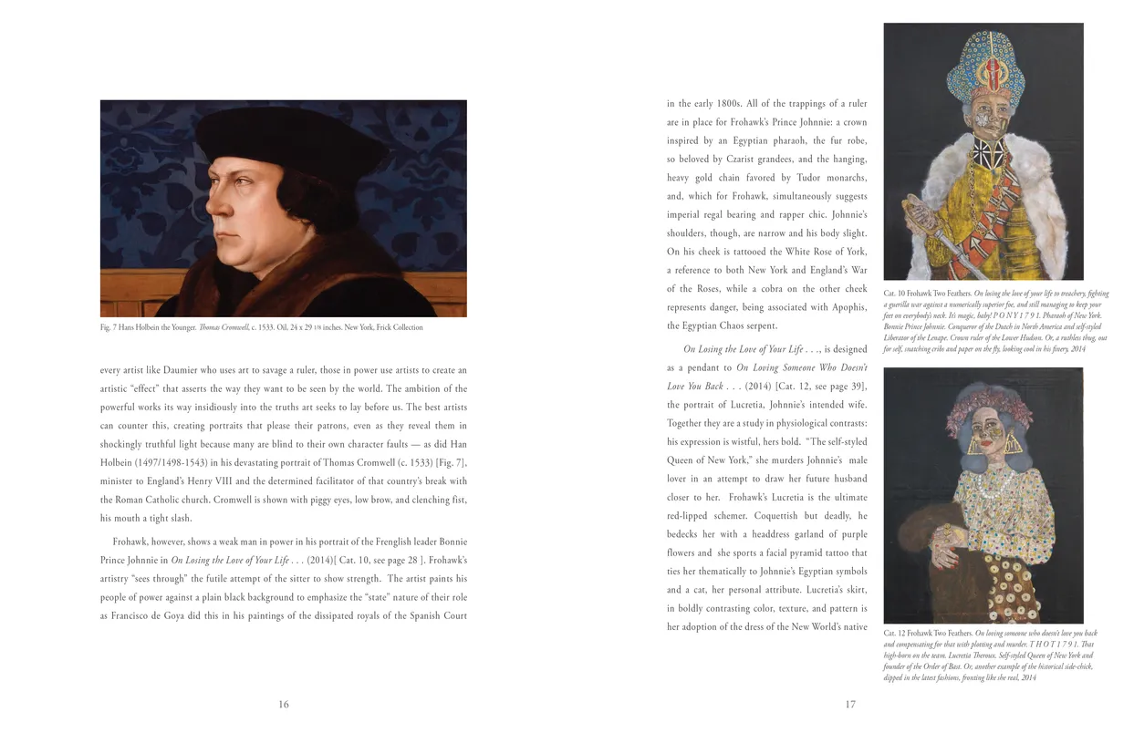 Frohawk Two Feathers Kill Your Best Ideas exhibition catalog, pages 16-17