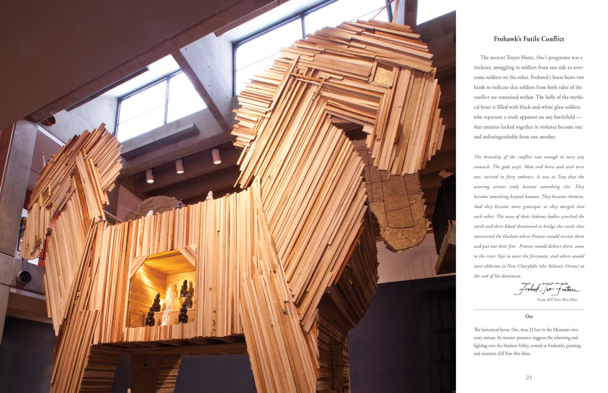 Frohawk Two Feathers Kill Your Best Ideas exhibition catalog, pages 22-23