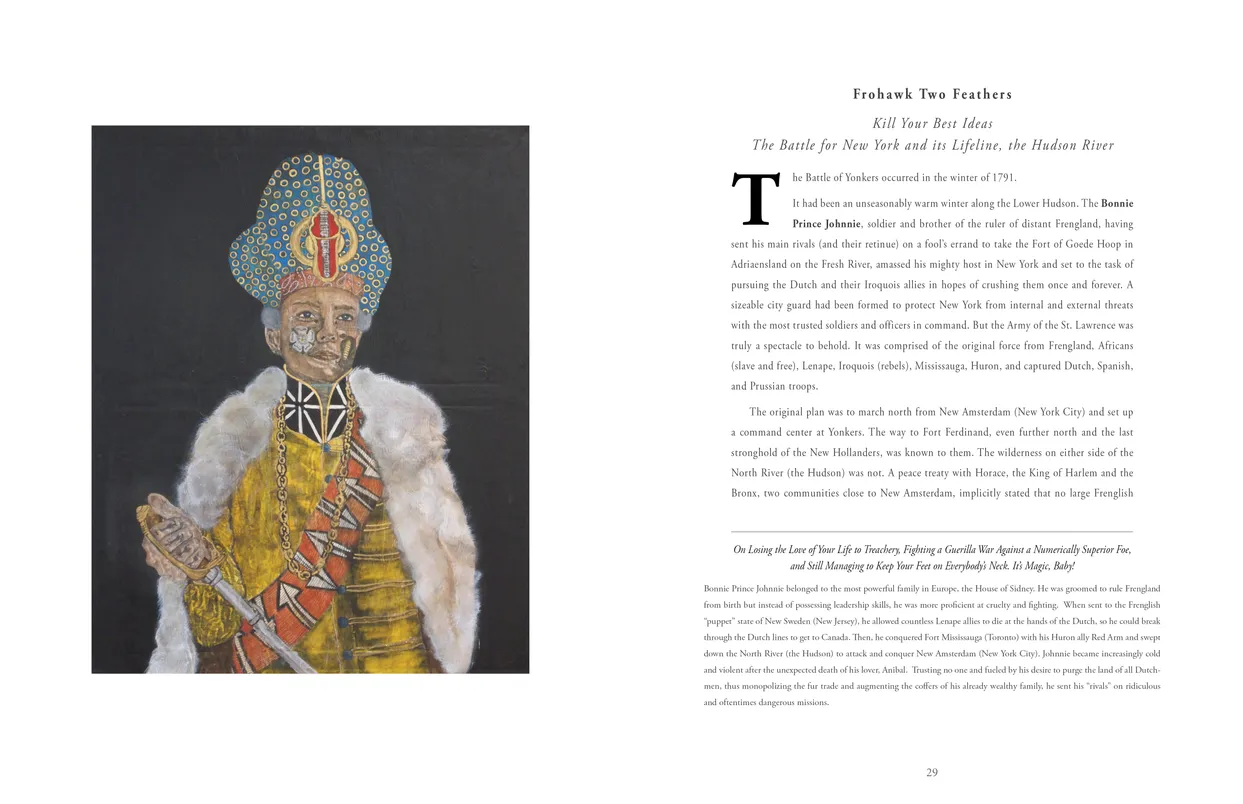 Frohawk Two Feathers Kill Your Best Ideas exhibition catalog, pages 28-29