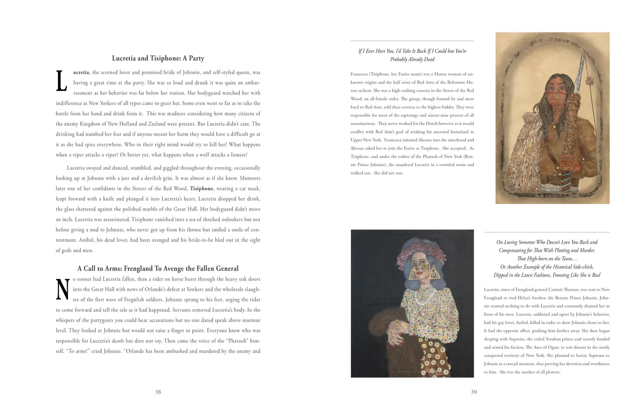 Frohawk Two Feathers Kill Your Best Ideas exhibition catalog, pages 38-39