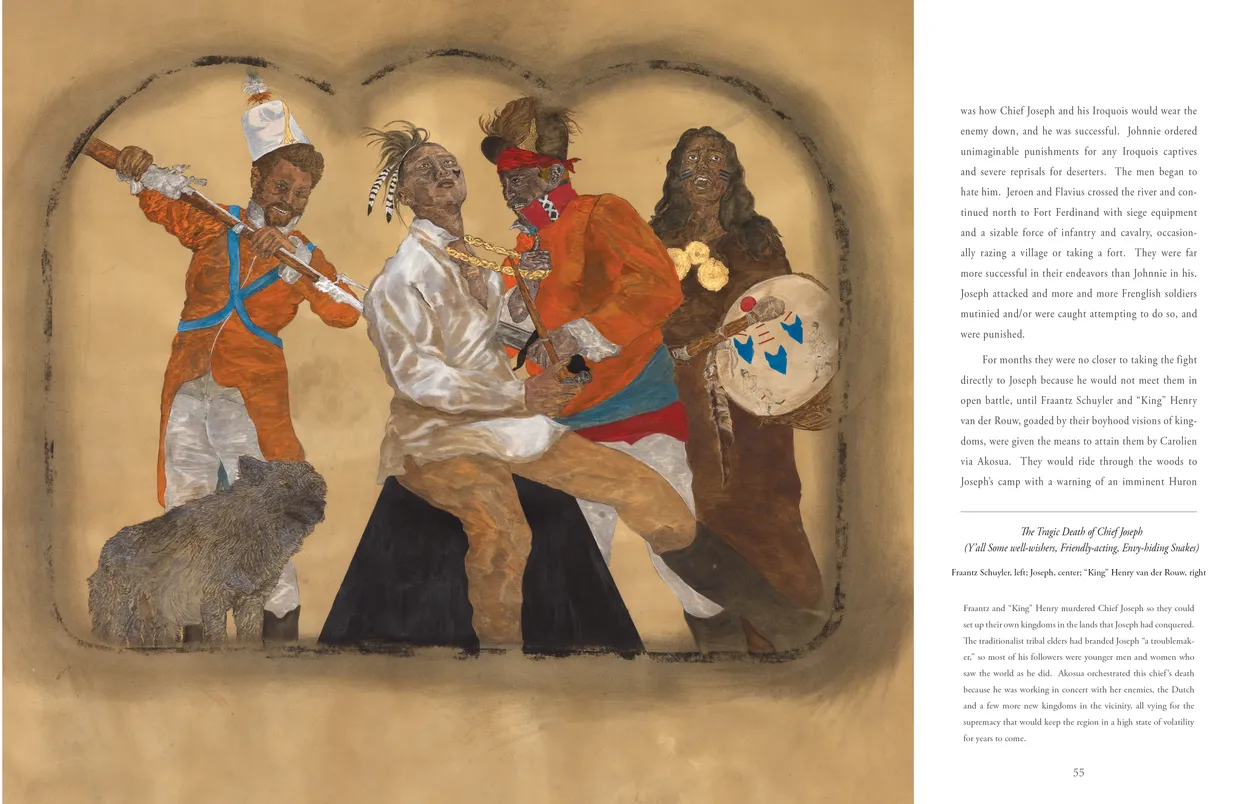 Frohawk Two Feathers Kill Your Best Ideas exhibition catalog, pages 54-55