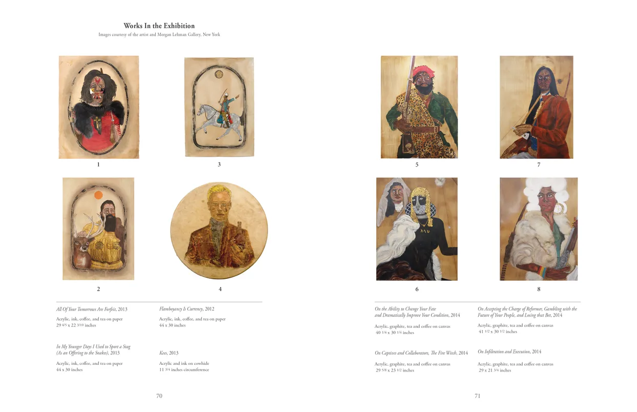 Frohawk Two Feathers Kill Your Best Ideas exhibition catalog, pages 70-71