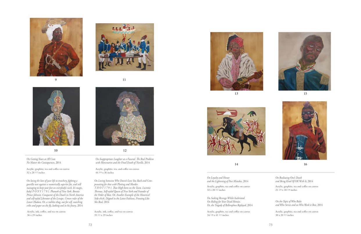 Frohawk Two Feathers Kill Your Best Ideas exhibition catalog, pages 72-73