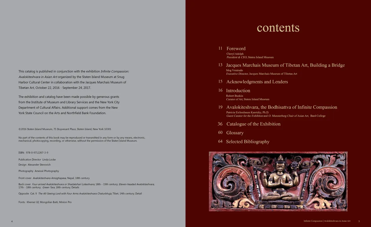 Infinite Compassion: Avalokiteshvara in Asian Art exhibition catalog, pages 4-5