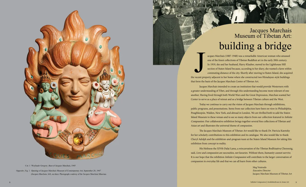 Infinite Compassion: Avalokiteshvara in Asian Art exhibition catalog, pages 8-9