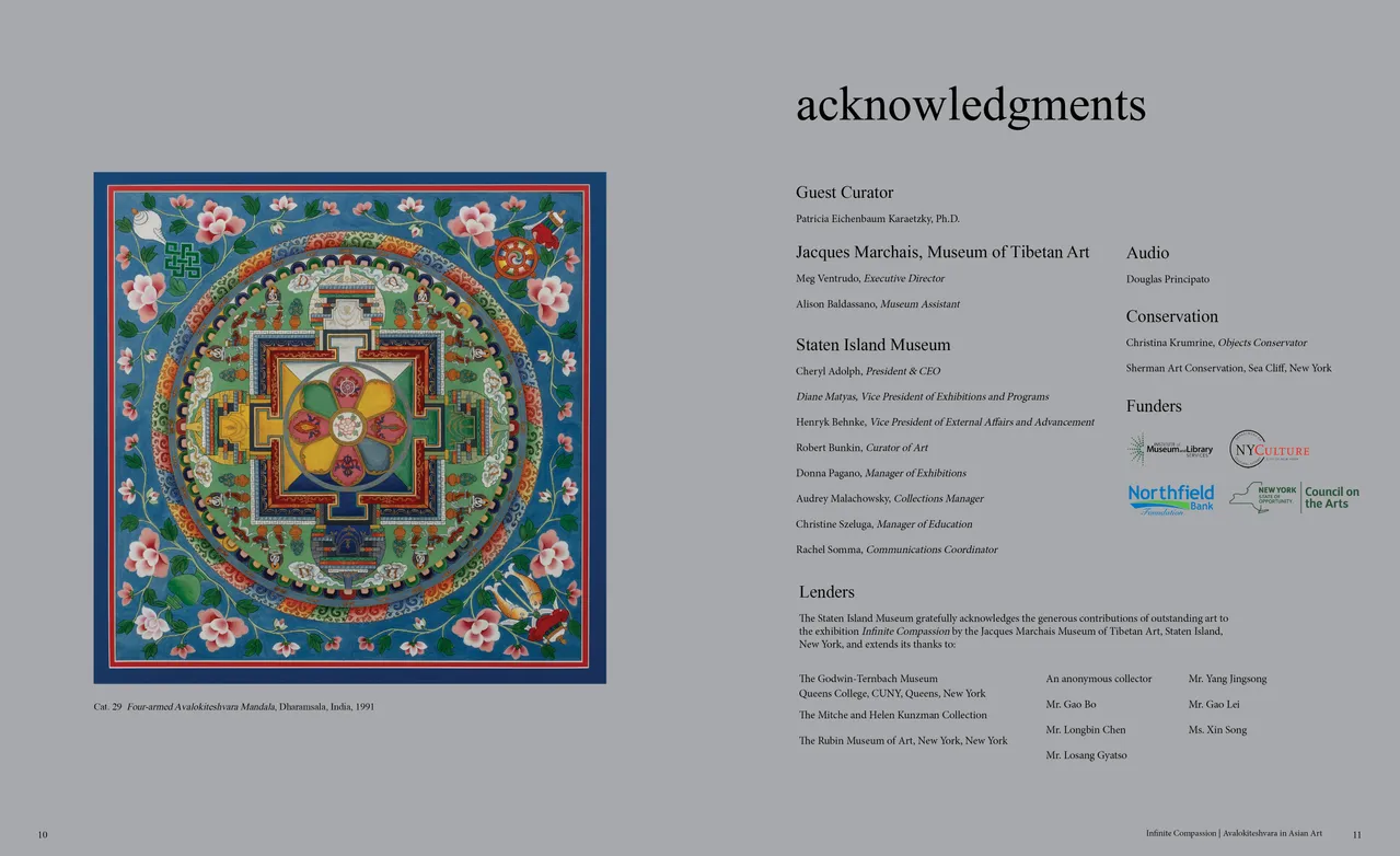 Infinite Compassion: Avalokiteshvara in Asian Art exhibition catalog, pages 10-11