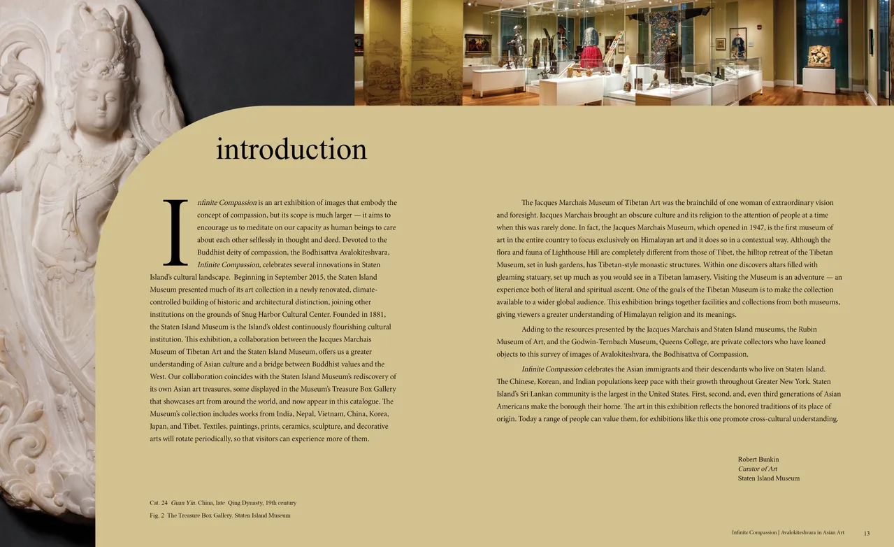 Infinite Compassion: Avalokiteshvara in Asian Art exhibition catalog, pages 12-13