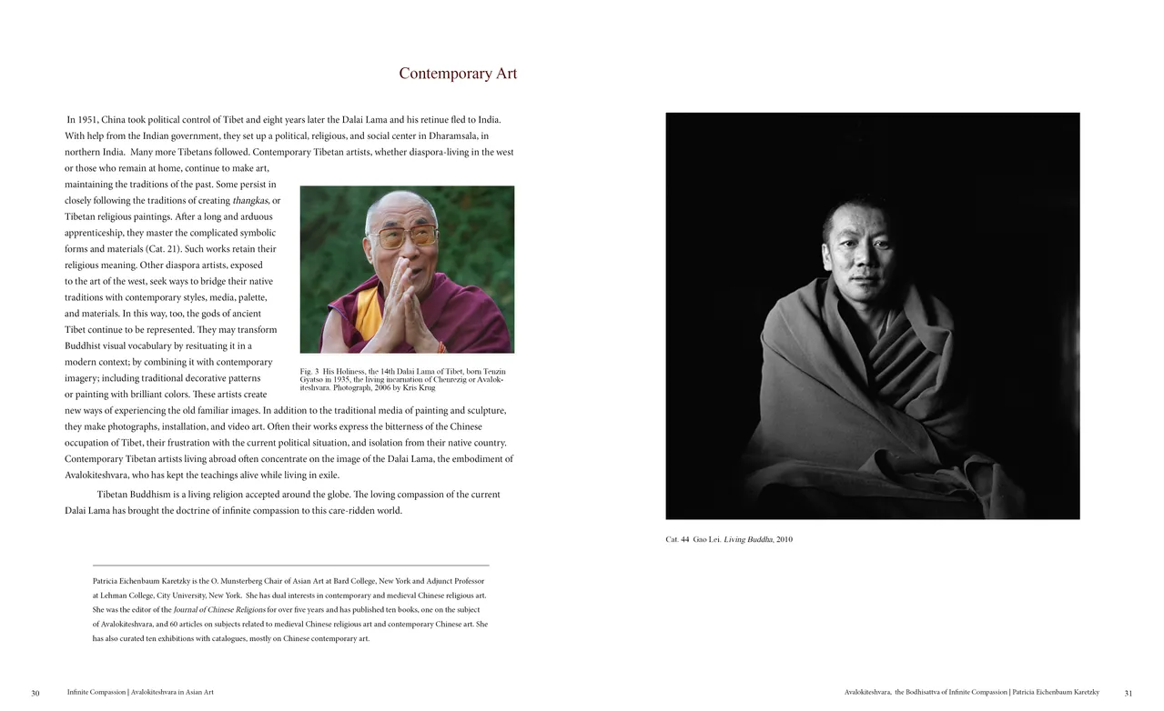 Infinite Compassion: Avalokiteshvara in Asian Art exhibition catalog, pages 30-31