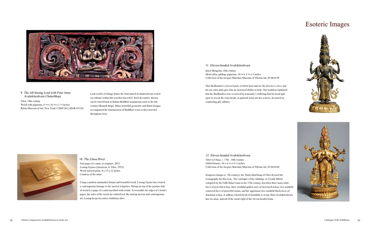 Infinite Compassion: Avalokiteshvara in Asian Art exhibition catalog, pages 38-39