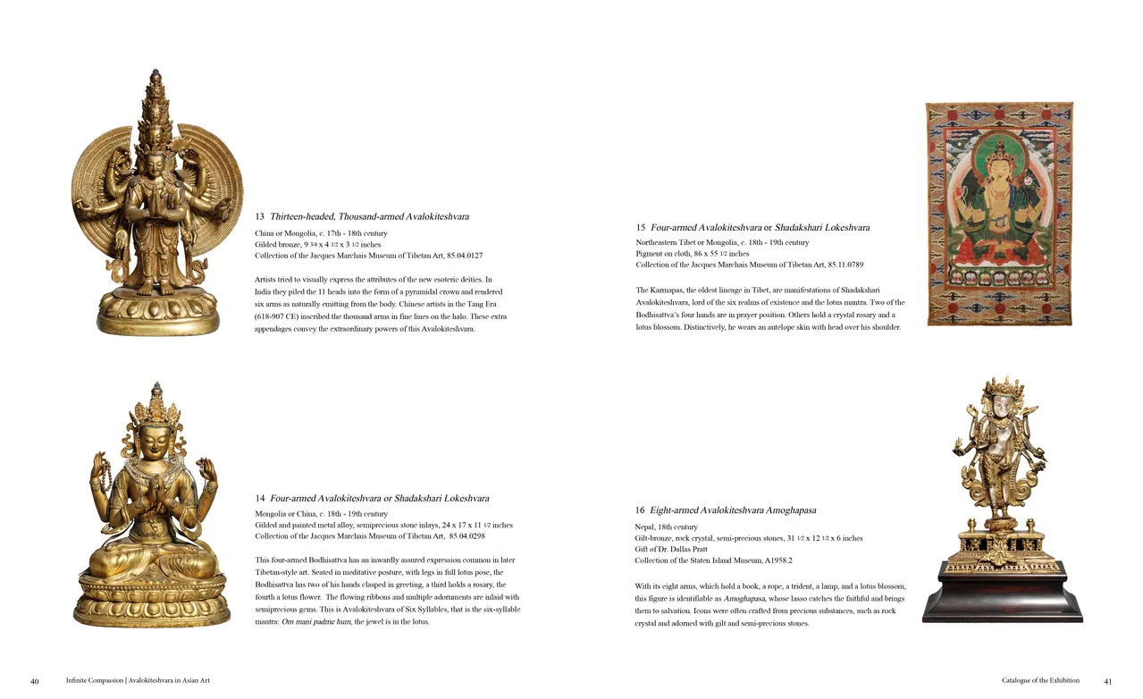 Infinite Compassion: Avalokiteshvara in Asian Art exhibition catalog, pages 40-41