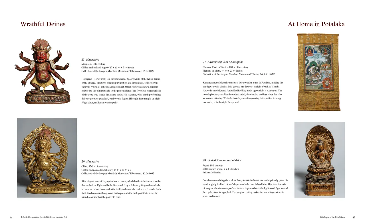 Infinite Compassion: Avalokiteshvara in Asian Art exhibition catalog, pages 46-47