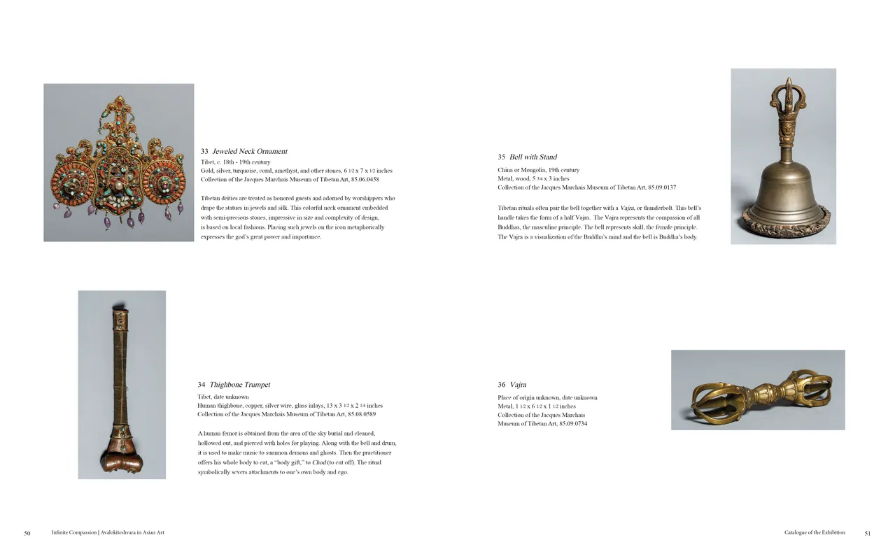 Infinite Compassion: Avalokiteshvara in Asian Art exhibition catalog, pages 50-51