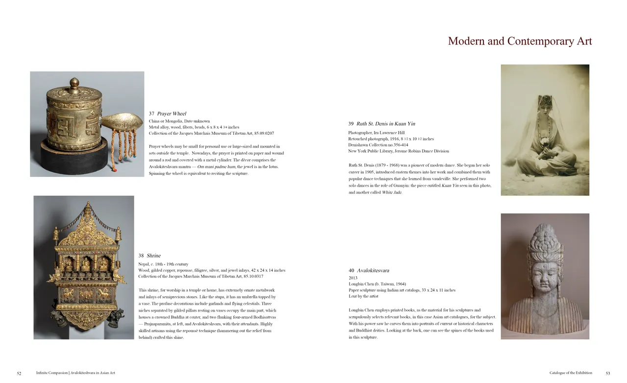 Infinite Compassion: Avalokiteshvara in Asian Art exhibition catalog, pages 52-53