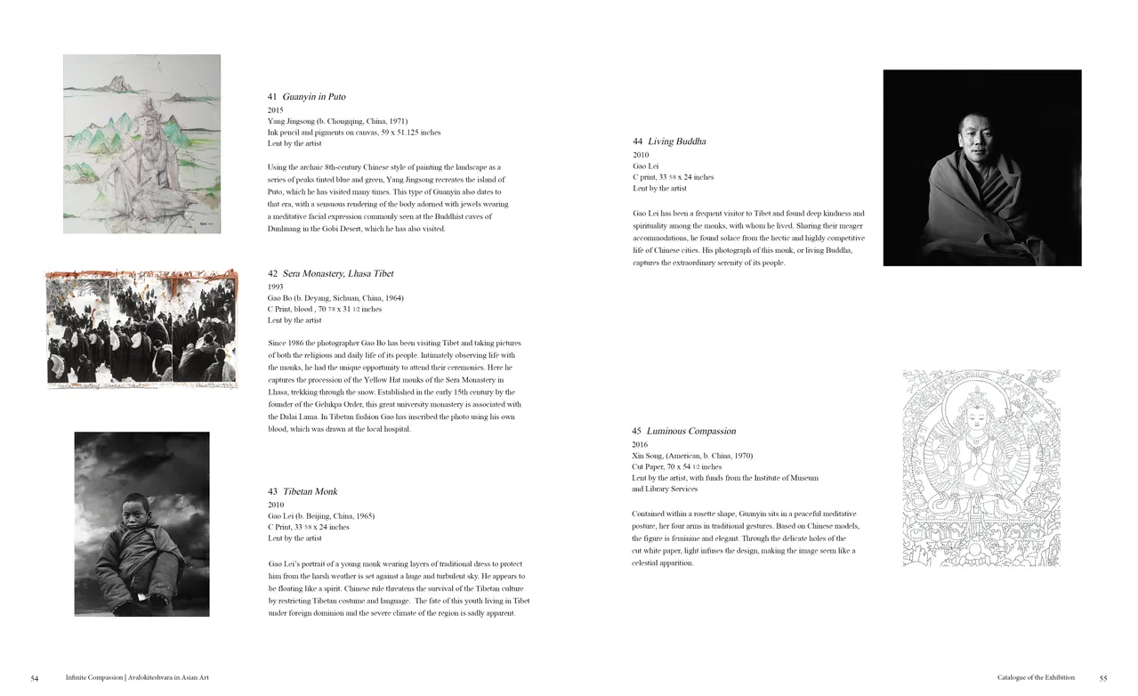 Infinite Compassion: Avalokiteshvara in Asian Art exhibition catalog, pages 54-55