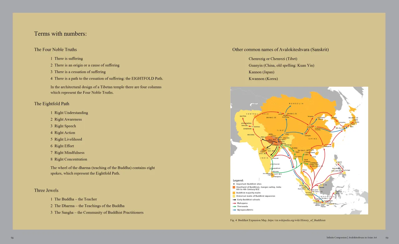 Infinite Compassion: Avalokiteshvara in Asian Art exhibition catalog, pages 58-59