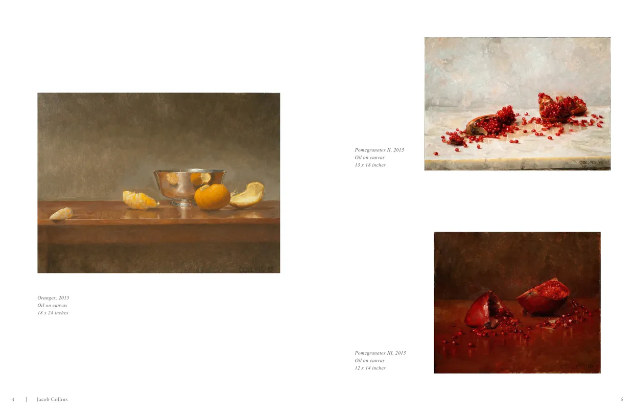 Jacob Collins (2015) exhibition catalog, pages 4-5