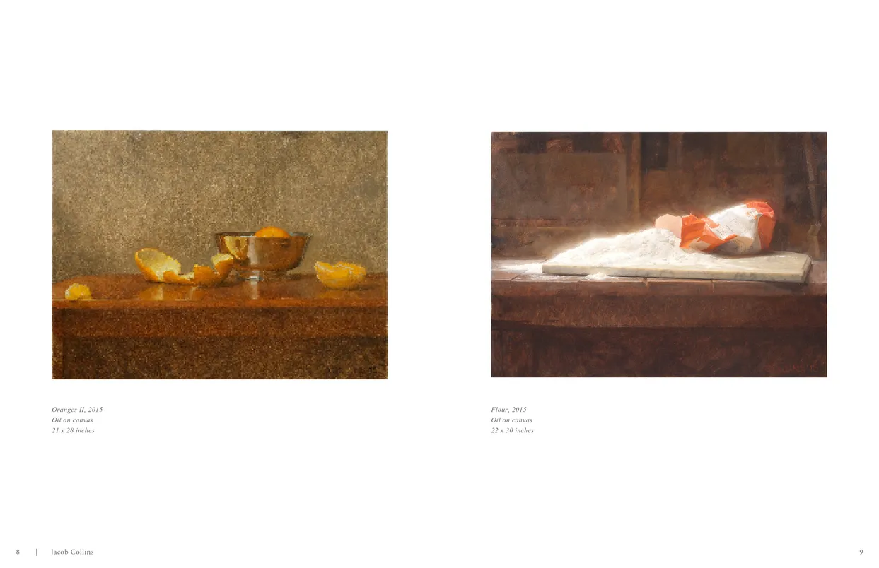 Jacob Collins (2015) exhibition catalog, pages 8-9