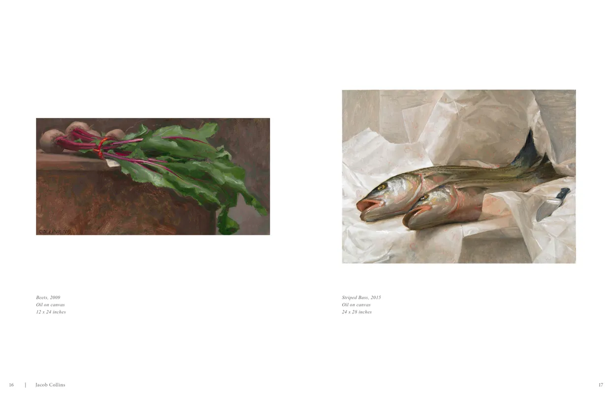 Jacob Collins (2015) exhibition catalog, pages 16-17