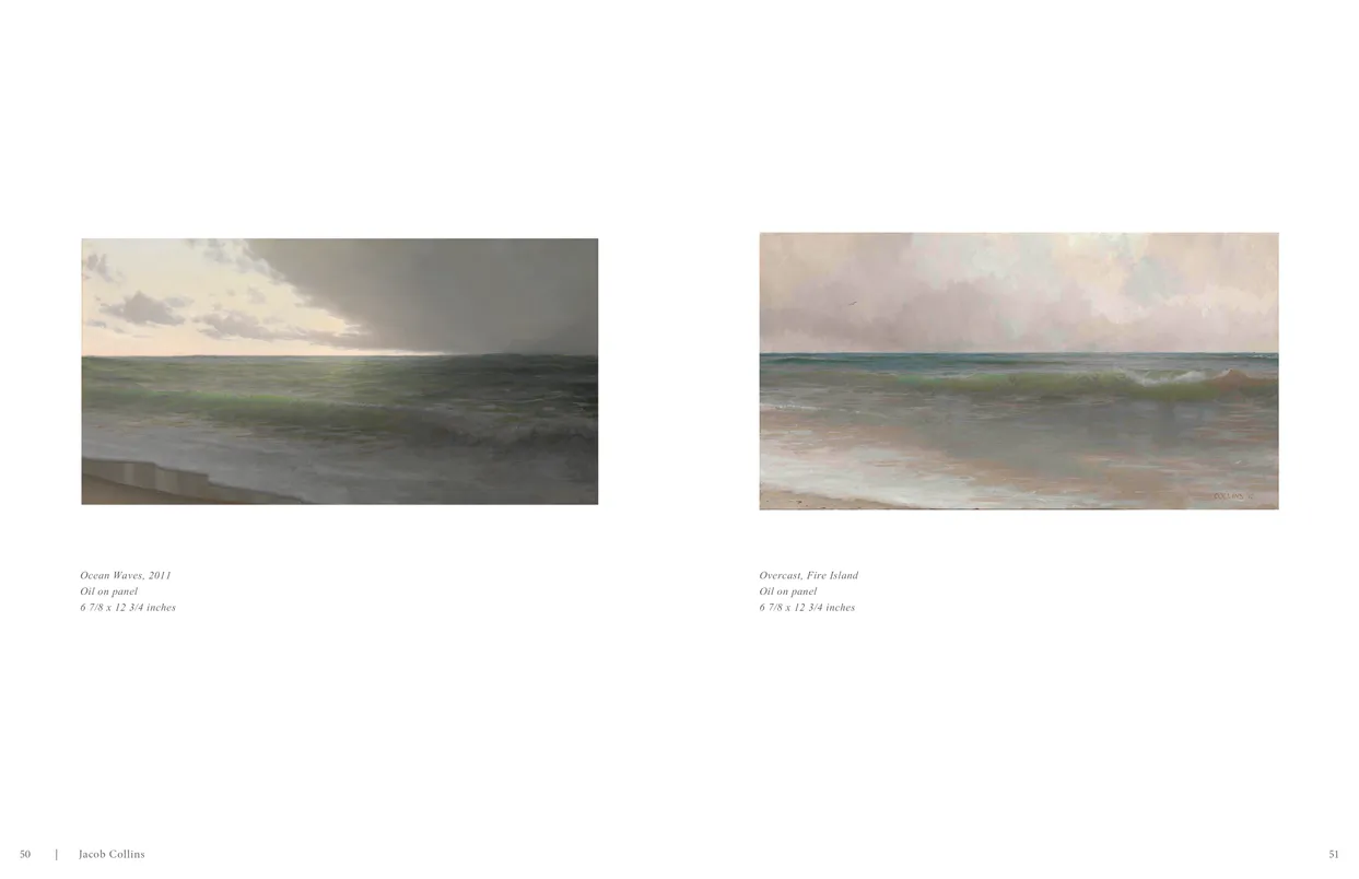 Jacob Collins (2015) exhibition catalog, pages 50-51