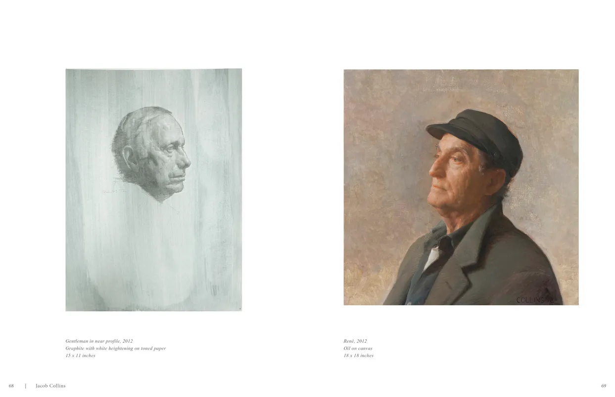 Jacob Collins (2015) exhibition catalog, pages 68-69