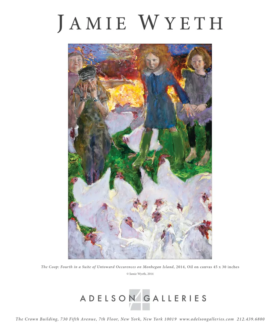 Jamie Wyeth — Art & Antiques full-page advertisement