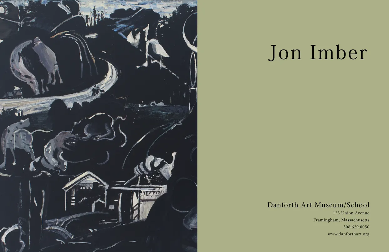 Jon Imber exhibition catalog, inside cover front