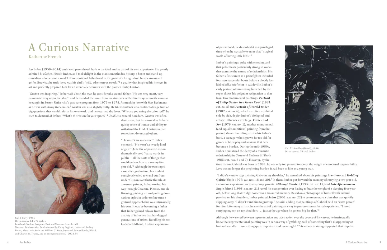 Jon Imber exhibition catalog, pages 4-5