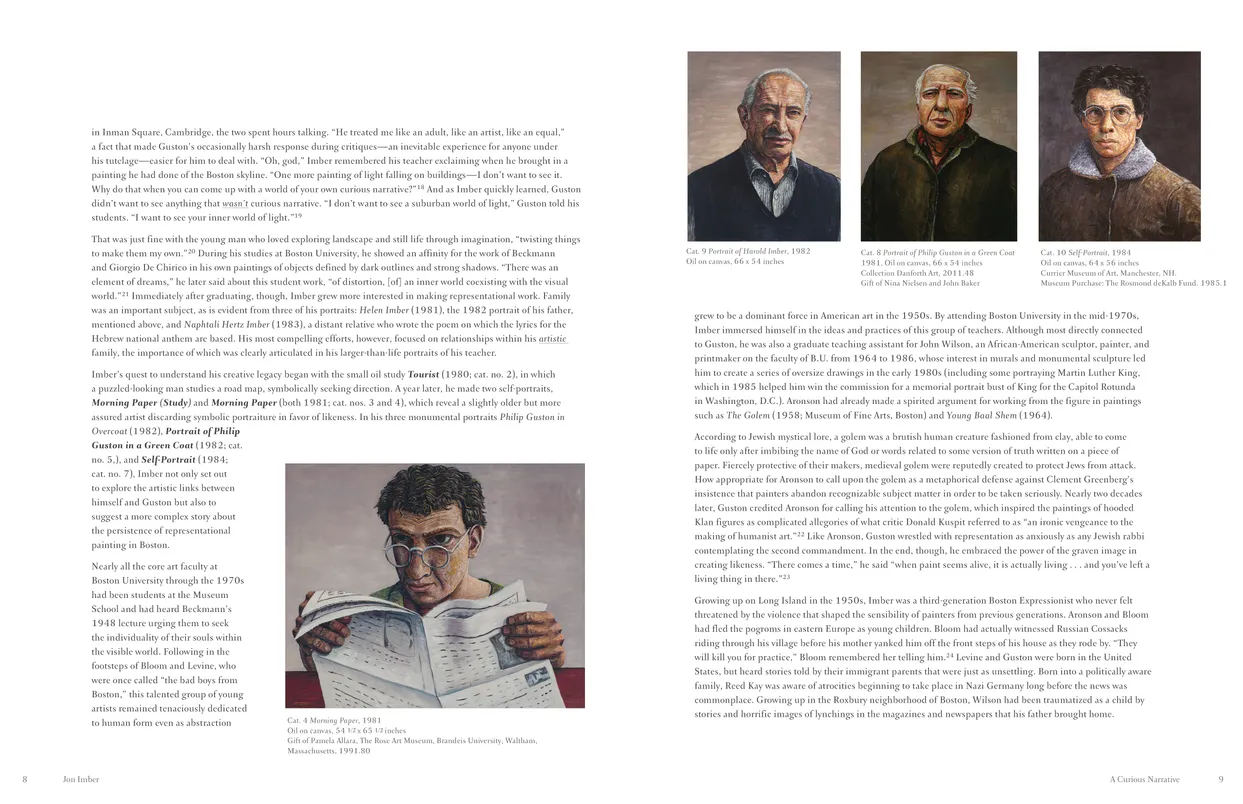 Jon Imber exhibition catalog, pages 8-9