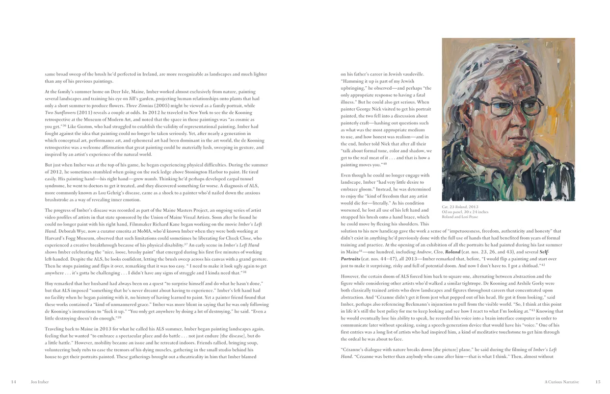 Jon Imber exhibition catalog, pages 14-15