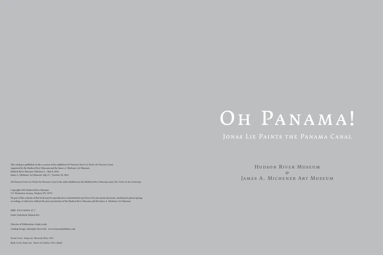 Oh Panama! Jonas Lie Paints the Panama Canal exhibition catalog, pages 10-11