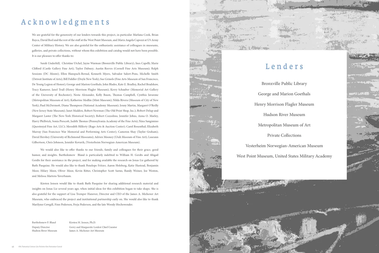 Oh Panama! Jonas Lie Paints the Panama Canal exhibition catalog, pages 16-17