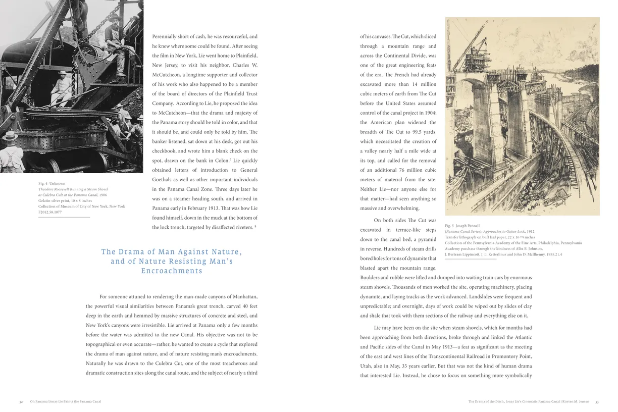 Oh Panama! Jonas Lie Paints the Panama Canal exhibition catalog, pages 32-33