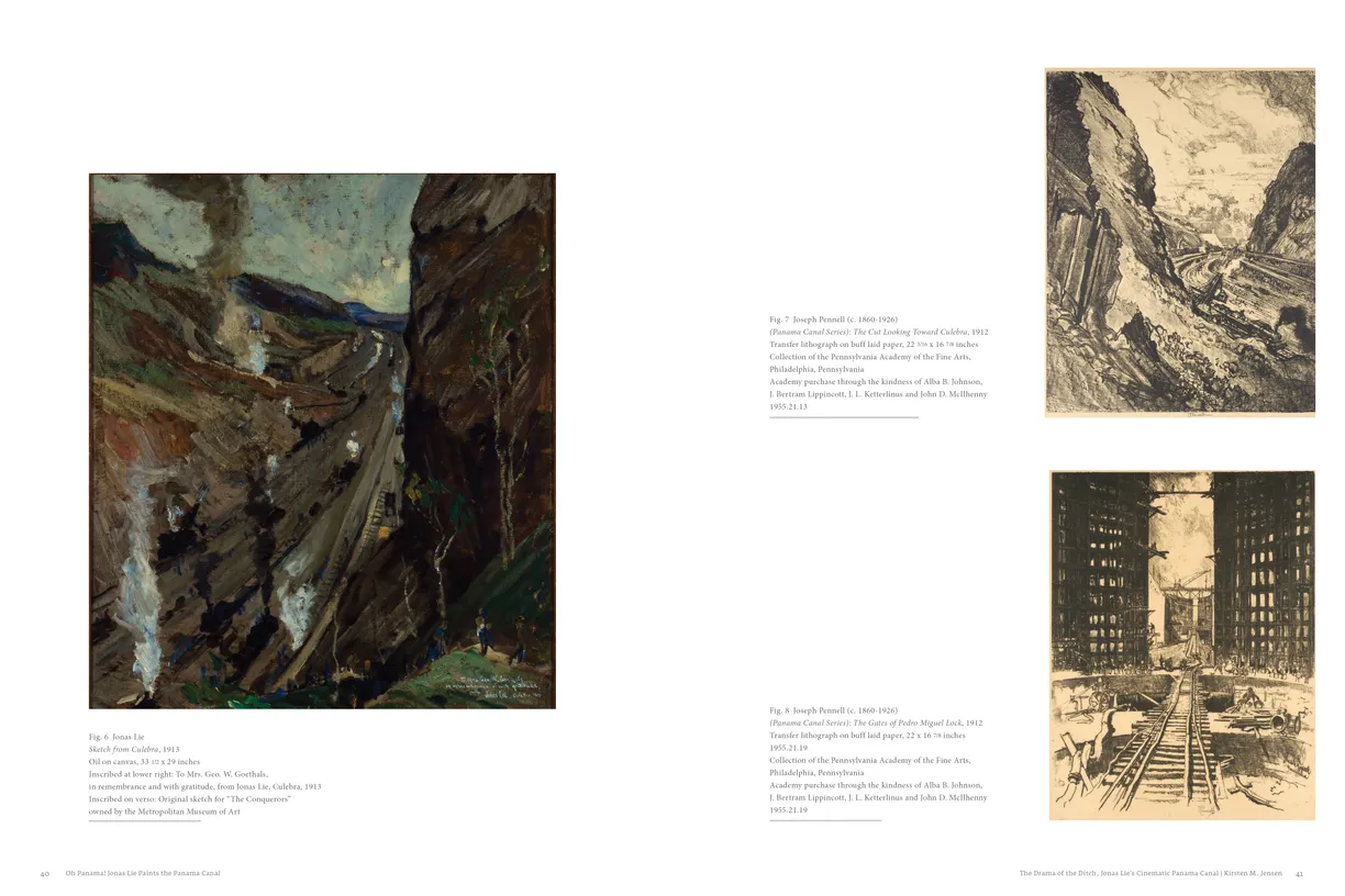 Oh Panama! Jonas Lie Paints the Panama Canal exhibition catalog, pages 40-41