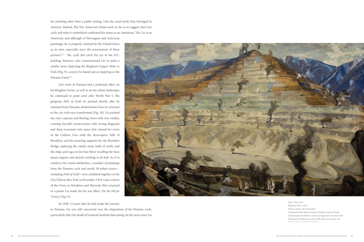 Oh Panama! Jonas Lie Paints the Panama Canal exhibition catalog, pages 42-43