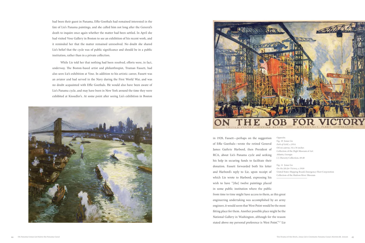 Oh Panama! Jonas Lie Paints the Panama Canal exhibition catalog, pages 44-45