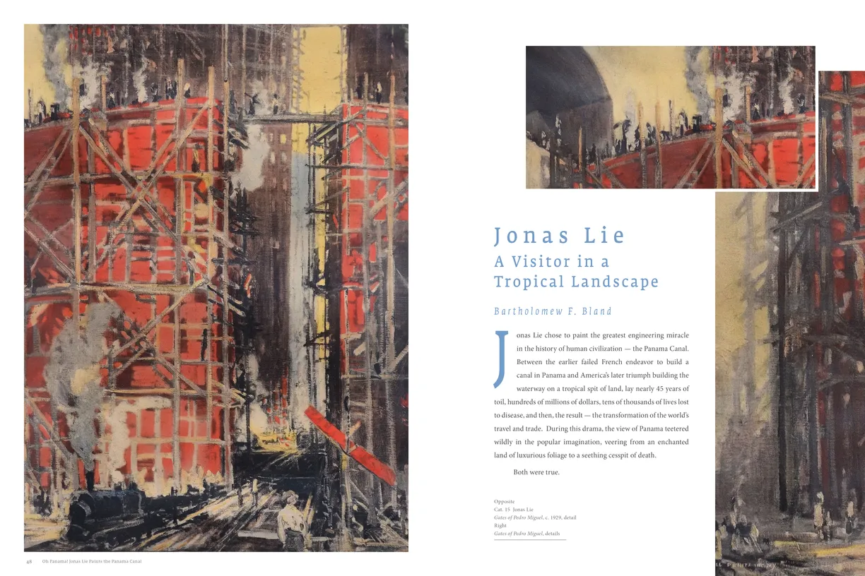 Oh Panama! Jonas Lie Paints the Panama Canal exhibition catalog, pages 48-49