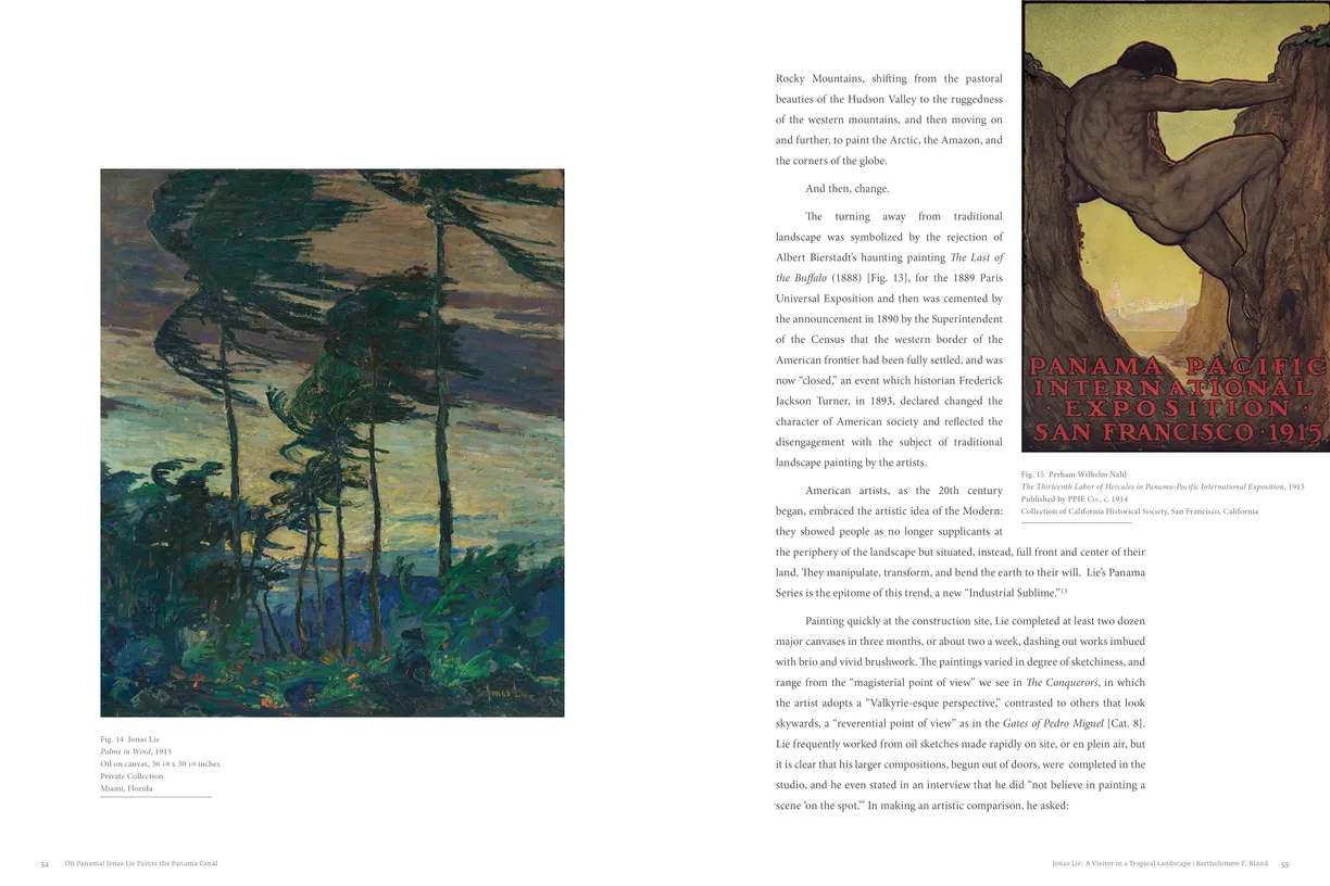 Oh Panama! Jonas Lie Paints the Panama Canal exhibition catalog, pages 54-55
