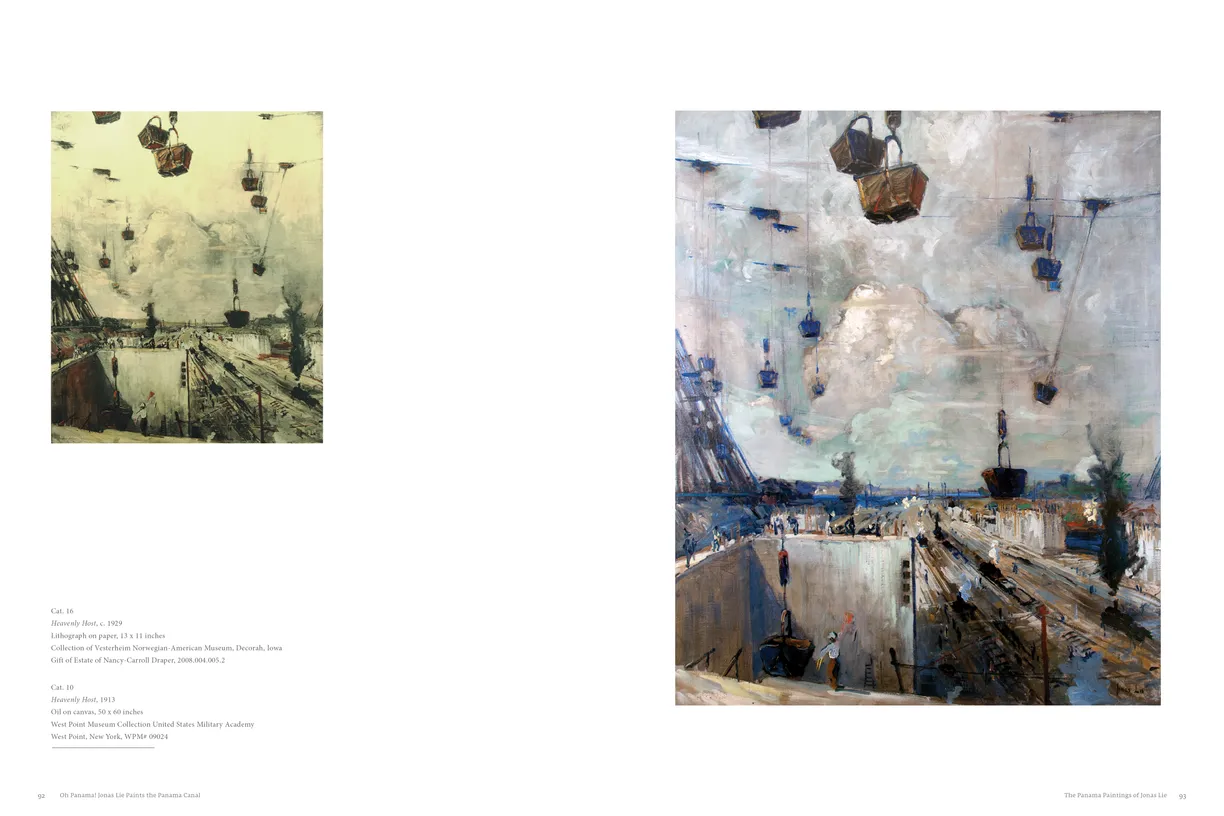 Oh Panama! Jonas Lie Paints the Panama Canal exhibition catalog, pages 92-93