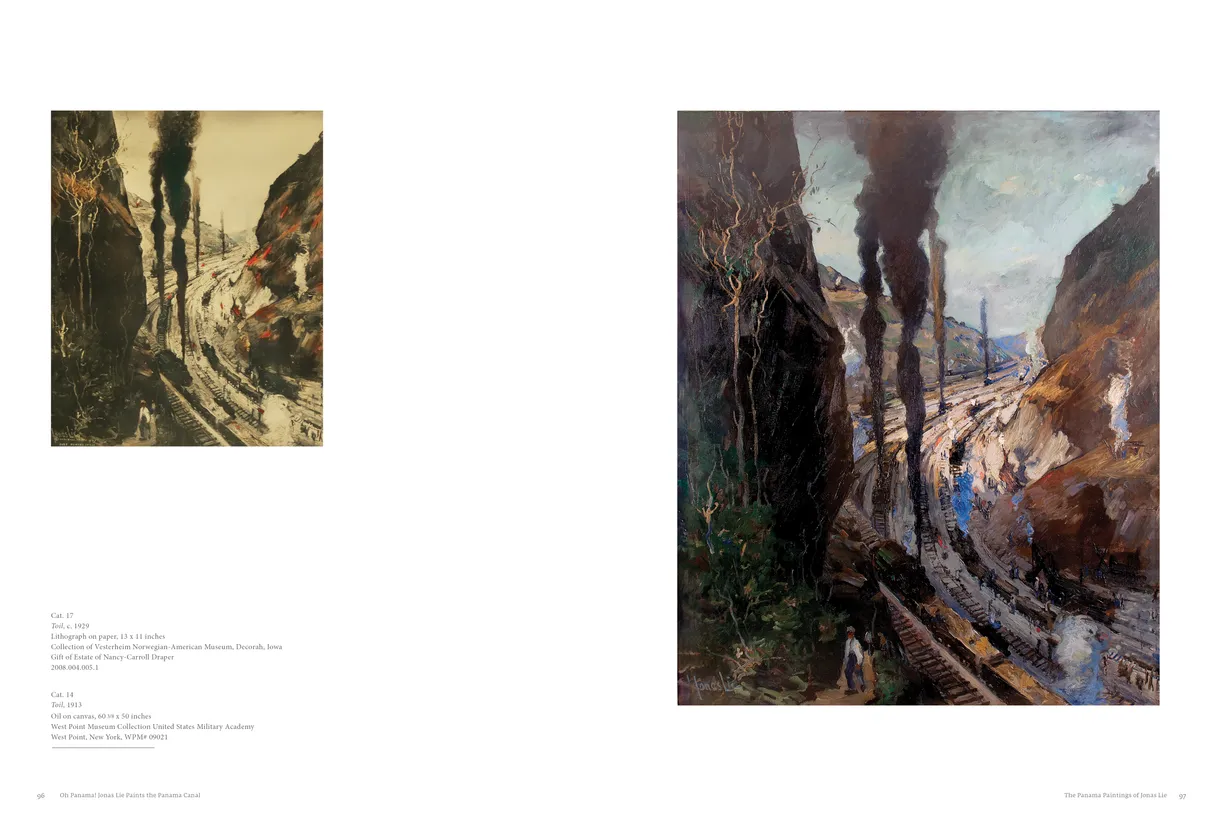 Oh Panama! Jonas Lie Paints the Panama Canal exhibition catalog, pages 96-97
