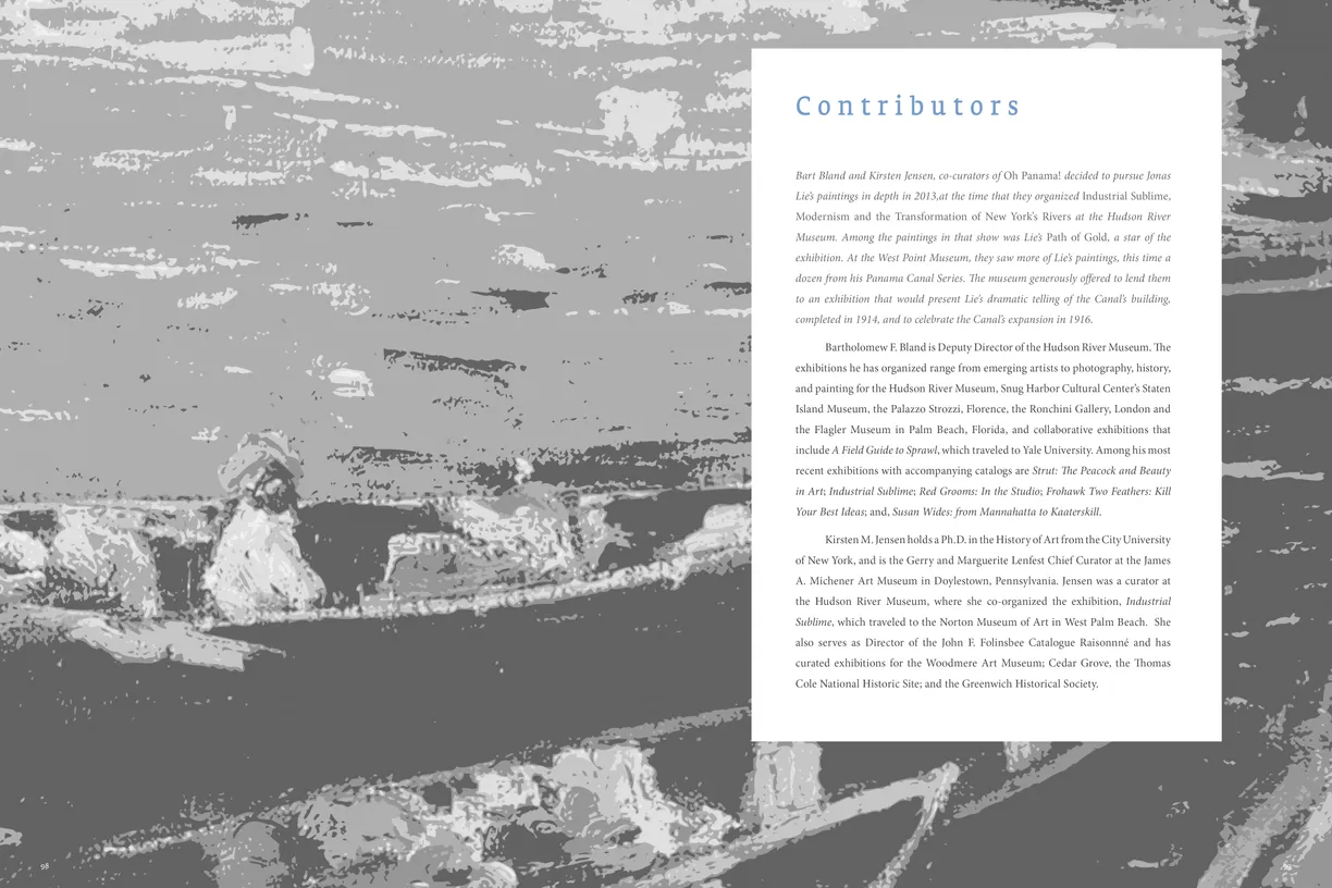 Oh Panama! Jonas Lie Paints the Panama Canal exhibition catalog, pages 98-99