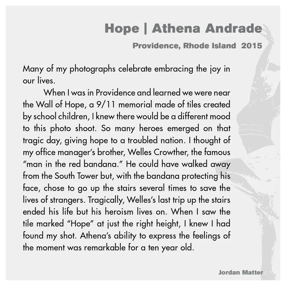 Jordan Matter: Dancers Among Us exhibition wall label 5/43