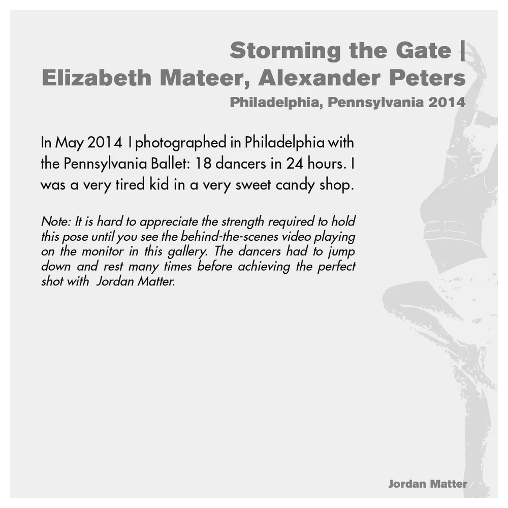 Jordan Matter: Dancers Among Us exhibition wall label 8/43