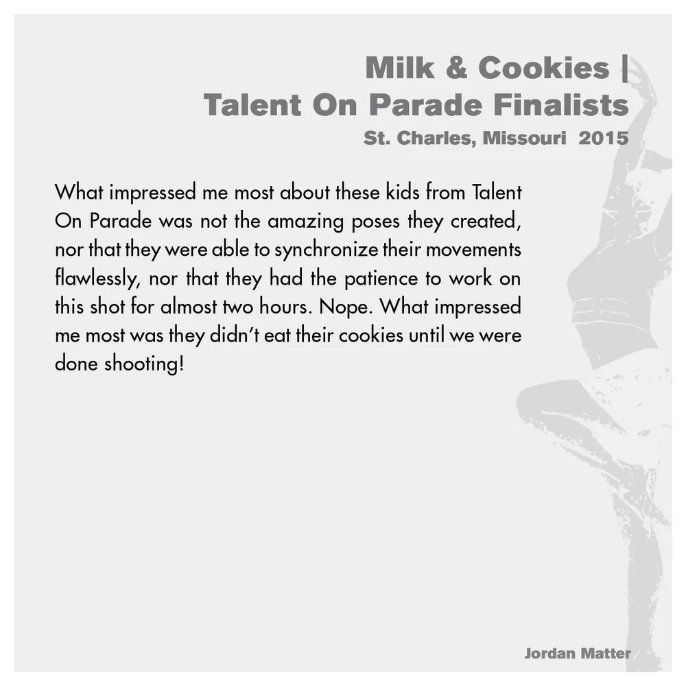 Jordan Matter: Dancers Among Us exhibition wall label 11/43